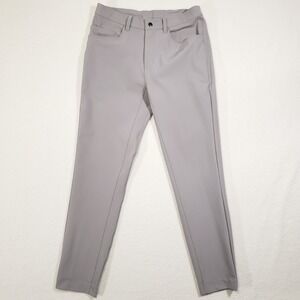 State and Liberty Performance Pants Men 31 Gray Moisture Wicking Stretch Tapered